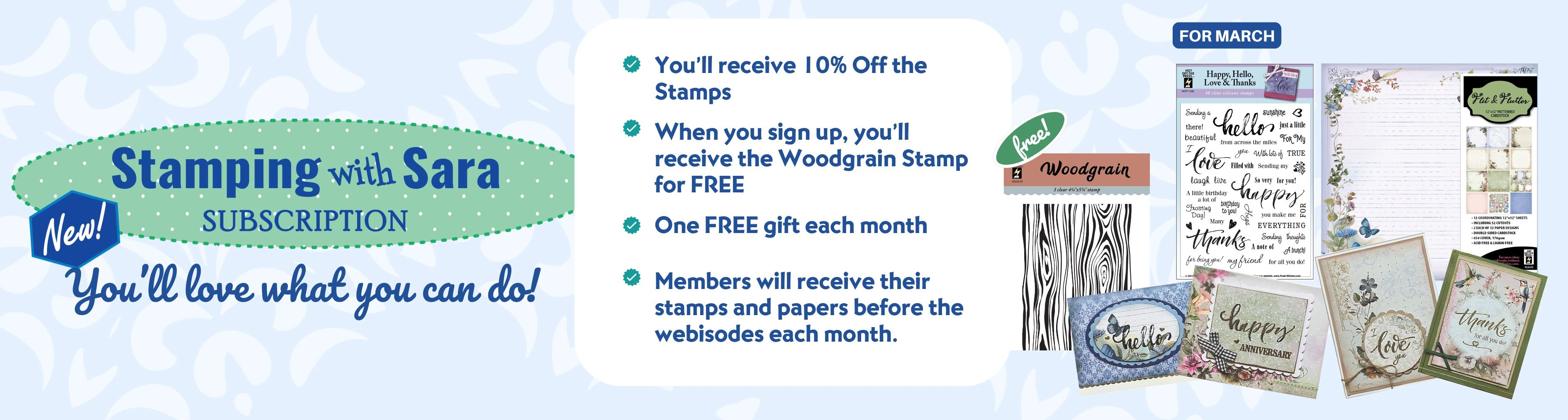 Stamping with Sara Subscription